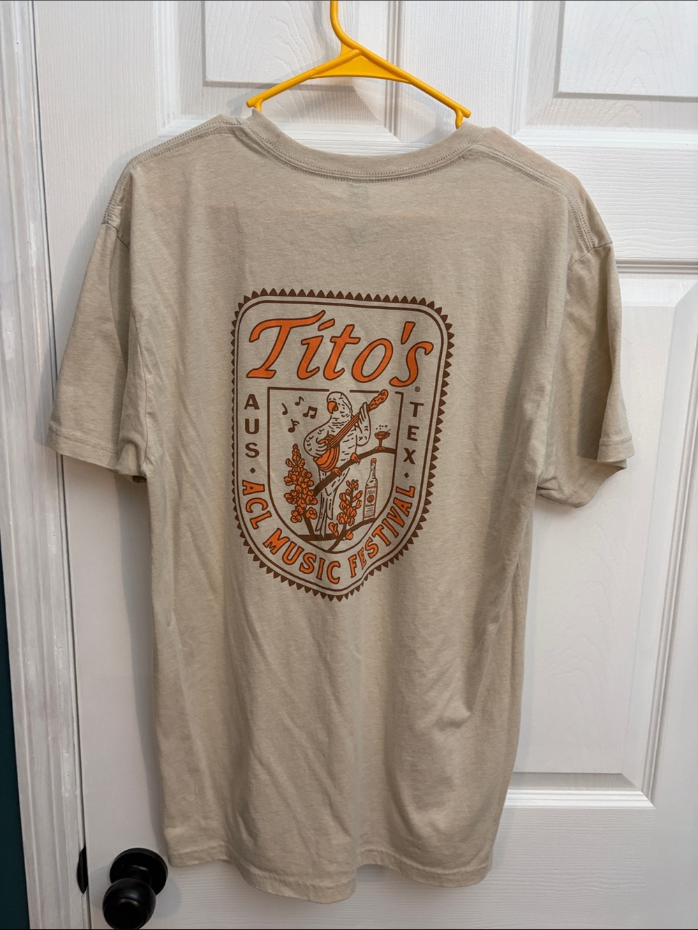Next Level Apparel Beige Tito's ACL Music Fest Tee - Picture 3 of 4
